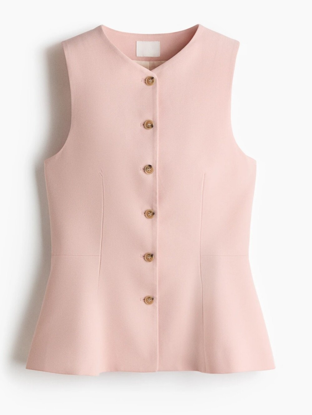 (354) NWT H&M Peplum Vest, Size S